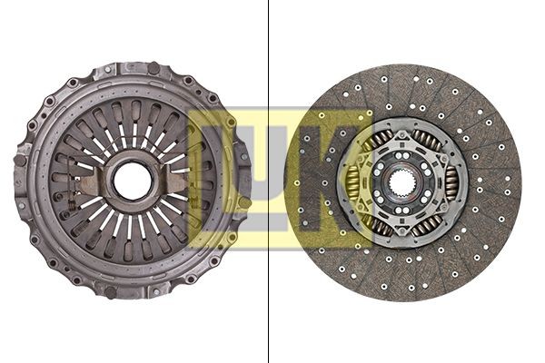 LuK BR 0222 with clutch release bearing, 430mm Ø: 430mm Clutch replacement kit 643 3204 00 buy