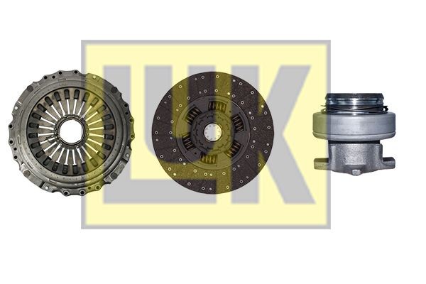 LuK BR 0222 with clutch release bearing, 430mm Ø: 430mm Clutch replacement kit 643 3207 00 buy
