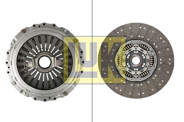 LuK BR 0222 with clutch release bearing, 430mm Ø: 430mm Clutch replacement kit 643 3216 00 buy
