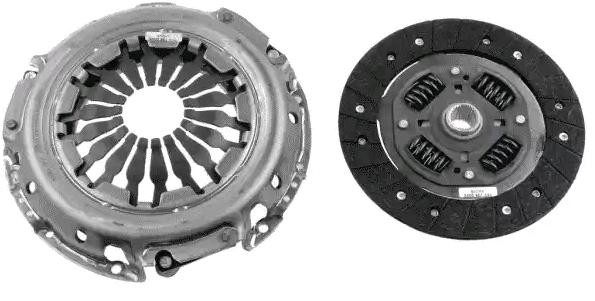 LuK BR 0222 620 3119 09 Clutch kit with clutch pressure plate, with clutch disc, without clutch release bearing, 200mm