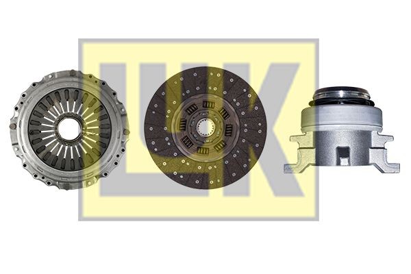 LuK BR 0222 with clutch release bearing, 430mm Ø: 430mm Clutch replacement kit 643 3248 00 buy