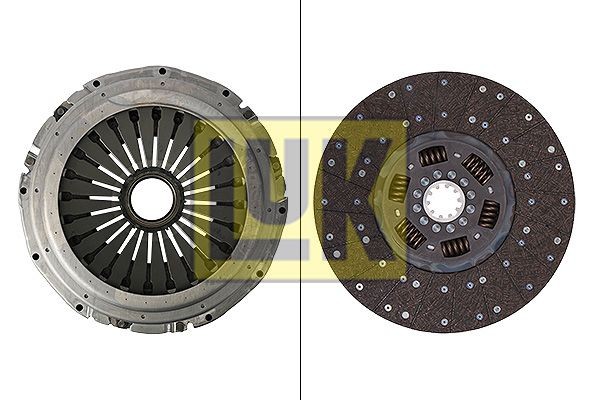 LuK BR 0222 without clutch release bearing, 360mm Ø: 360mm Clutch replacement kit 636 3002 09 buy