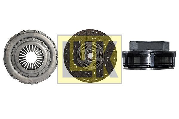 LuK BR 0222 with clutch release bearing, 360mm Ø: 360mm Clutch replacement kit 636 3023 00 buy