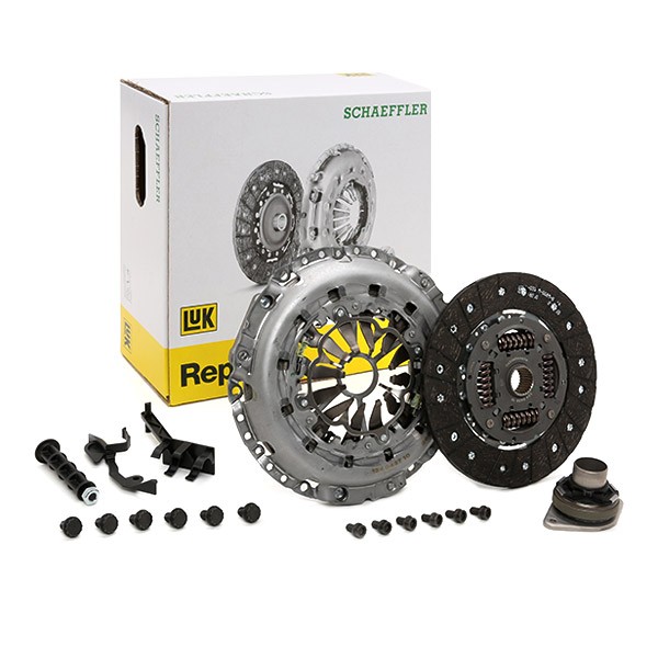 LuK for engines with dual-mass flywheel, with mounting tool, with clutch release bearing, with screw set, Requires special tools for mounting, Check and replace dual-mass flywheel if necessary., with automatic adjustment, 240mm Ø: 240mm Clutch replacement kit 624 3285 00 buy