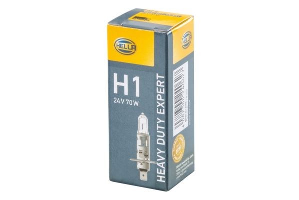HELLA 8GH 002 089-491 Bulb, spotlight H1 24V 70W P14.5s, Halogen, ECE approved