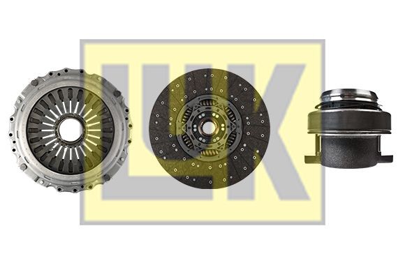 LuK BR 0222 with clutch release bearing, 430mm Ø: 430mm Clutch replacement kit 643 3267 00 buy
