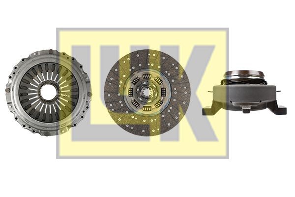 LuK BR 0222 with clutch release bearing, 430mm Ø: 430mm Clutch replacement kit 643 3270 00 buy