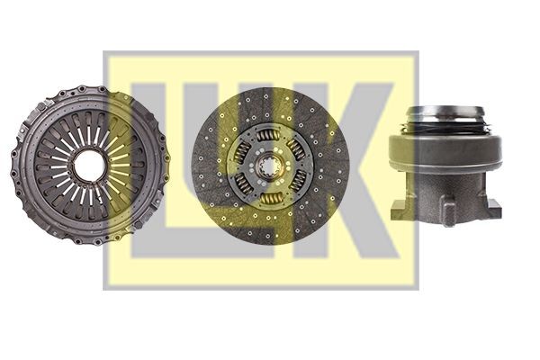 LuK BR 0222 with clutch release bearing, 430mm Ø: 430mm Clutch replacement kit 643 3285 00 buy