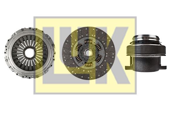 LuK BR 0222 with clutch release bearing, 430mm Ø: 430mm Clutch replacement kit 643 3290 00 buy