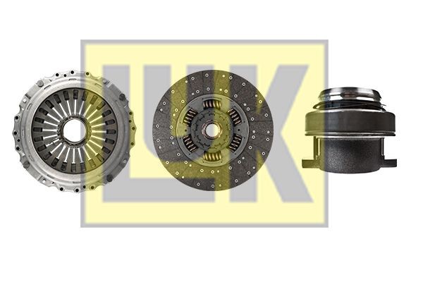LuK BR 0222 with clutch release bearing, 430mm Ø: 430mm Clutch replacement kit 643 3294 00 buy