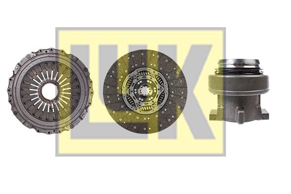 LuK BR 0222 with clutch release bearing, 430mm Ø: 430mm Clutch replacement kit 643 3303 00 buy