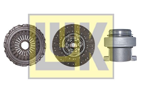 LuK BR 0222 with clutch release bearing, 430mm Ø: 430mm Clutch replacement kit 643 3317 00 buy