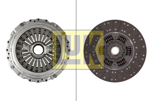 LuK BR 0222 with clutch release bearing, 430mm Ø: 430mm Clutch replacement kit 643 3319 00 buy