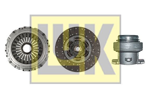 LuK BR 0222 with clutch release bearing, 430mm Ø: 430mm Clutch replacement kit 643 3320 00 buy