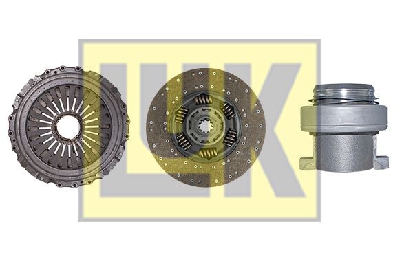 LuK BR 0222 with clutch release bearing, 430mm Ø: 430mm Clutch replacement kit 643 3327 00 buy
