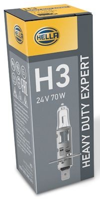 H3 DP HELLA H3 24V 70W PK22s, Halogen, ECE approved High beam bulb 8GH 002 090-471 buy
