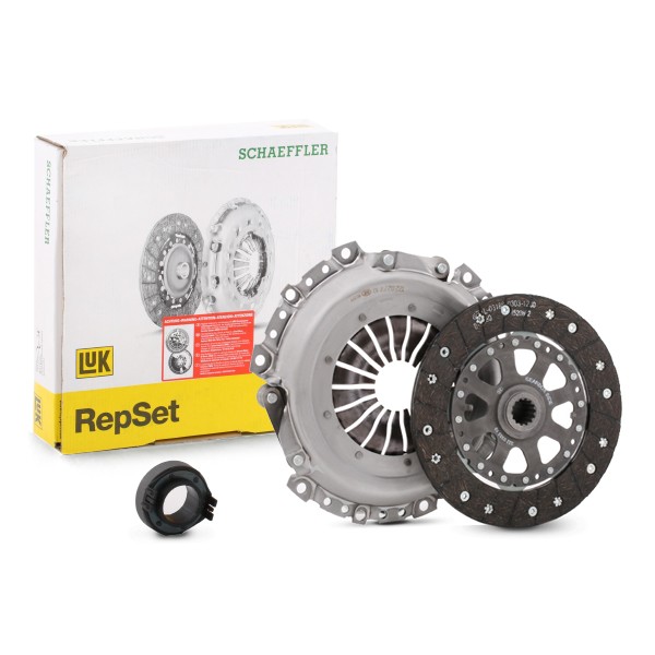 LuK BR 0222 622 3046 00 Clutch kit for engines with dual-mass flywheel, with clutch release bearing, with clutch disc, Check and replace dual-mass flywheel if necessary., 220mm