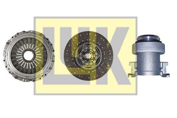 LuK BR 0222 with clutch release bearing, 430mm Ø: 430mm Clutch replacement kit 643 2917 00 buy