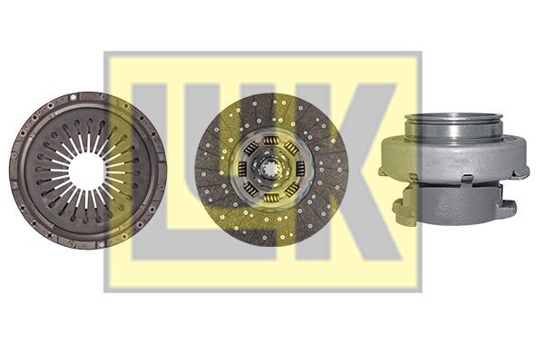 LuK BR 0222 with clutch release bearing, 430mm Ø: 430mm Clutch replacement kit 643 3073 00 buy