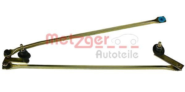 METZGER for left-hand drive vehicles, Front, without electric motor Windscreen wiper linkage 2190128 buy