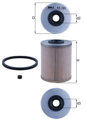 Nissan CABSTAR E Fuel filters 6557 KNECHT KX 206D online buy