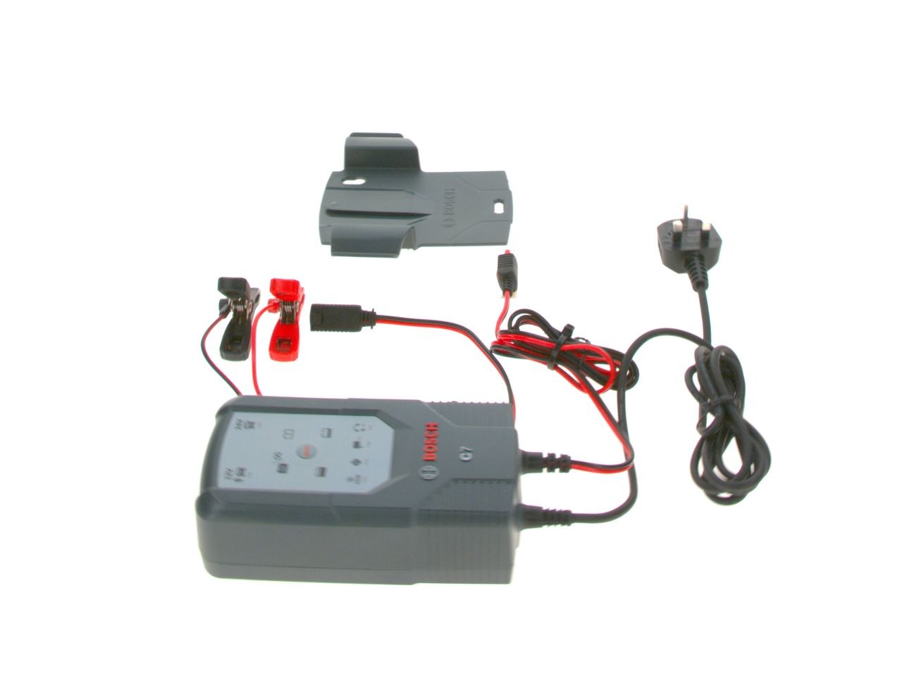 Chargeur de batterie Bosch C7, rouge, intelligent et automatique