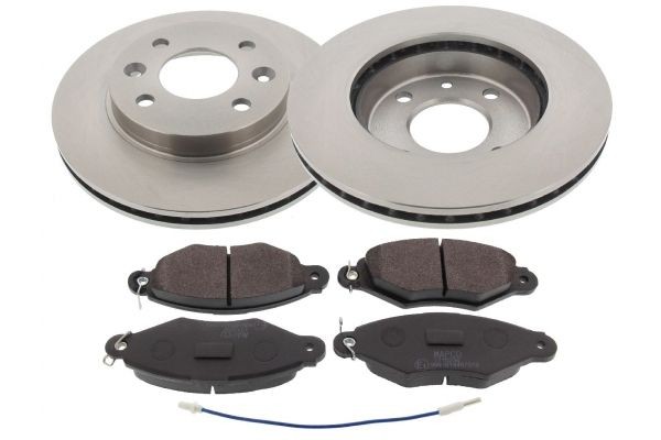 MAPCO Front Axle, Vented, incl. wear warning contact Ø: 238mm, Brake Disc Thickness: 20mm Brake discs and pads 47161 buy