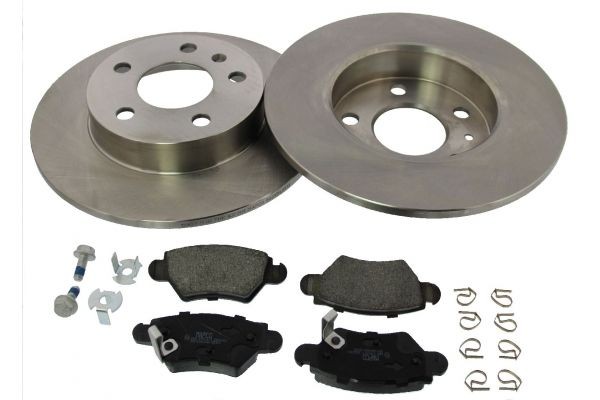 MAPCO 47678 Brake discs and pads set Rear Axle, solid