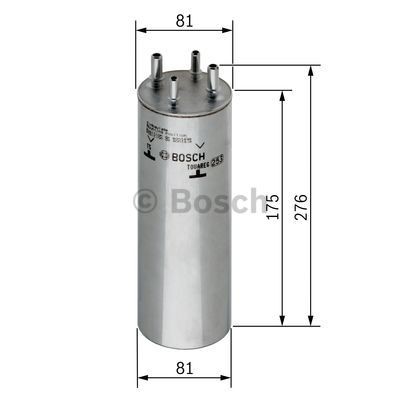 0450906467 Fuel filter N 6467 BOSCH In-Line Filter, 10mm, 10mm