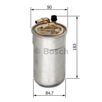 BOSCH 0450906503 Fuel filters In-Line Filter, 10mm, 8mm