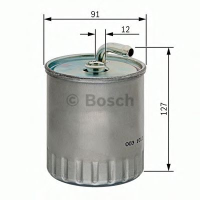 BOSCH 1457434416 Fuel filters In-Line Filter, 10mm