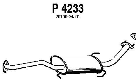 VEGAZ DS-149 Front silencer NISSAN CUBE in original quality