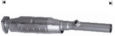 VEGAZ VK-975AT Catalytic converter Euro 3 (D3), with attachment material, with mounting parts, Centre, Length: 630 mm