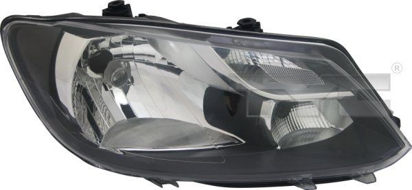 TYC 20-12473-05-2 Headlight Right, H4, P21/5W, with daytime running light, for right-hand traffic, with electric motor