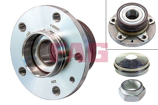 FAG 713 6909 90 Wheel bearing kit Photo corresponds to scope of supply, 120 mm