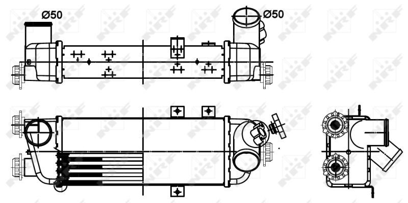 OEM-quality NRF 30305 Intercooler, charger