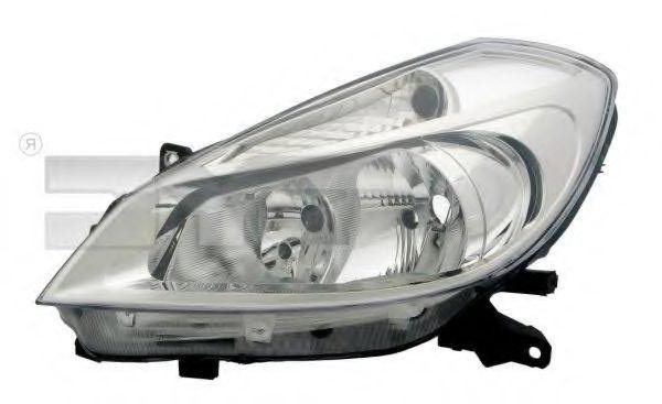 TYC 20-0794-25-2 Headlight Left, H7/H7, for right-hand traffic, without electric motor
