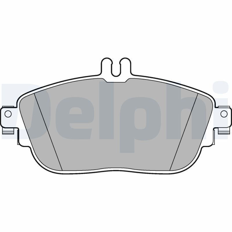 DELPHI LP2441 Brake pad set prepared for wear indicator, with anti-squeak plate, with accessories