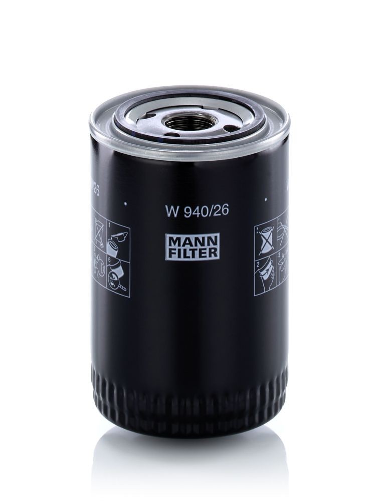 MANN-FILTER W940/26 Oil filter 118 796