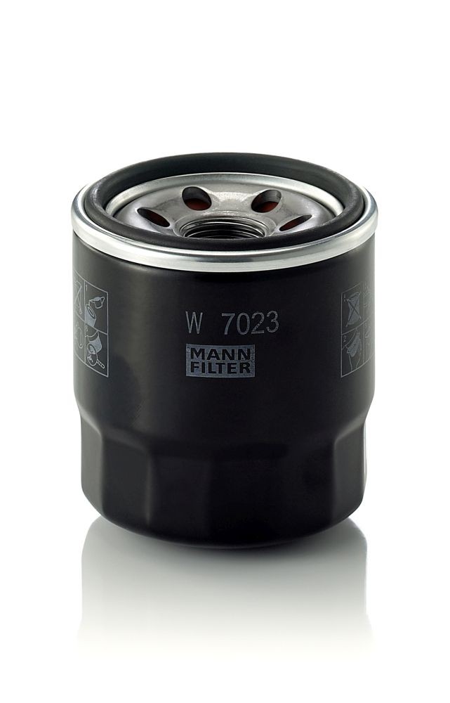 W7023 Oil filter W 7023 MANN-FILTER M 20 X 1.5, with one anti-return valve, Spin-on Filter