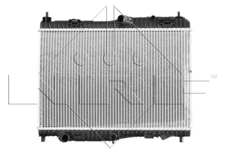 NRF 53044 Engine radiator Aluminium, 548 x 350 x 16 mm, Brazed cooling fins