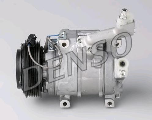 DENSO DCP40004 Air conditioner compressor 10SR15C, 12V, PAG 46, R 134a, with magnetic clutch
