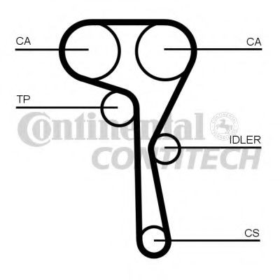 Volkswagen TOURAN Toothed belt 7004350 CONTITECH CT1167 online buy