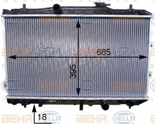 HELLA 8MK 376 768-711 Engine radiator KIA experience and price