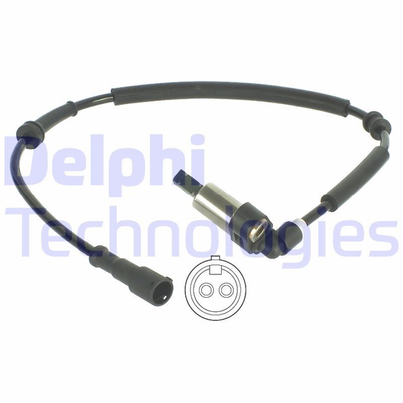 DELPHI SS20145 ABS sensor Passive sensor, 530mm