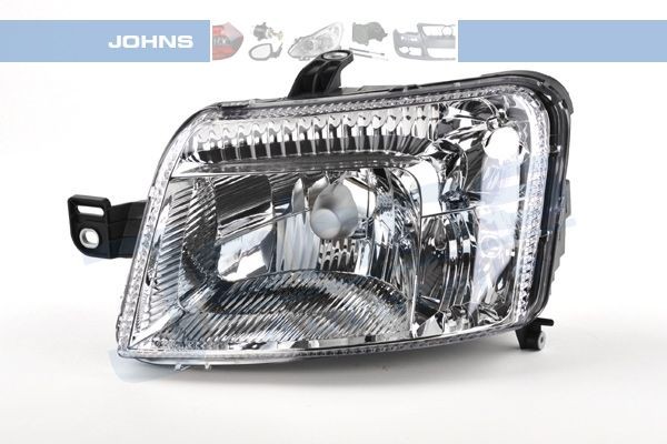 JOHNS 30 06 09-2 Headlight Left, H4, with motor for headlamp levelling