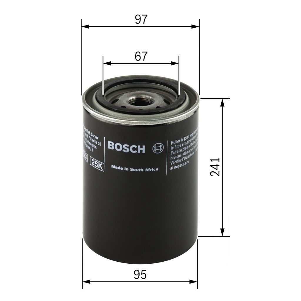 Z 4005 BOSCH F026404005 Oil filter 1G-8878