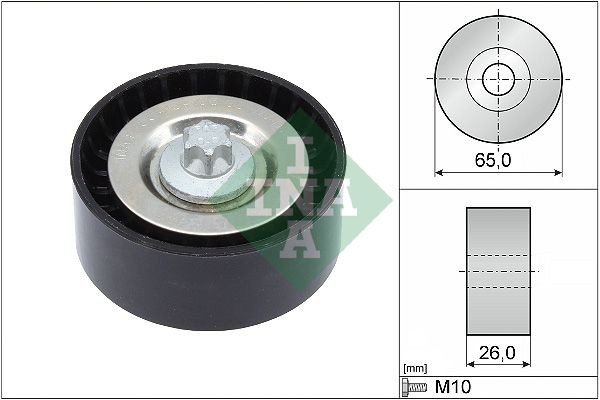 OEM-quality INA 532 0570 10 Deflection / Guide Pulley, v-ribbed belt