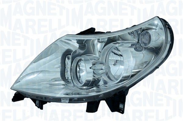 MAGNETI MARELLI 712474601129 Headlight Right, H7/H1, H7, W5W, H1, Halogen, without front fog light, with indicator, for right-hand traffic, with bulbs, with motor for headlamp levelling