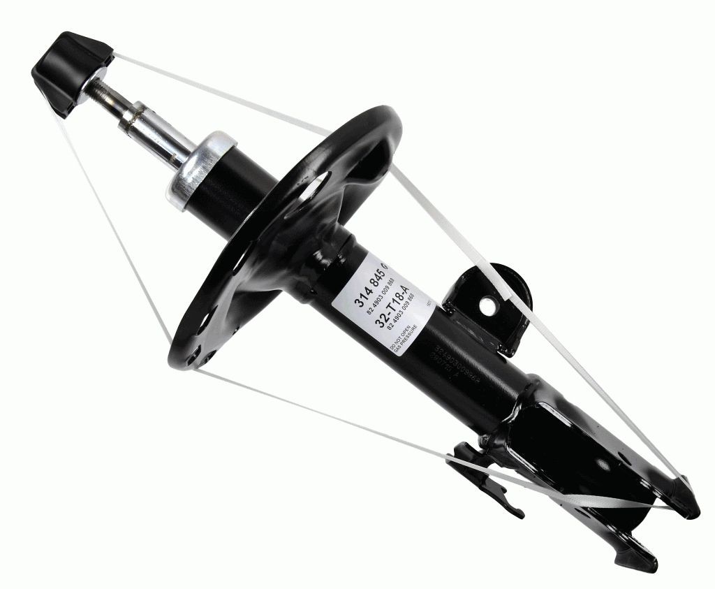 SACHS 314 845 Shock absorber Right, Gas Pressure, Twin-Tube, Suspension Strut, Top pin